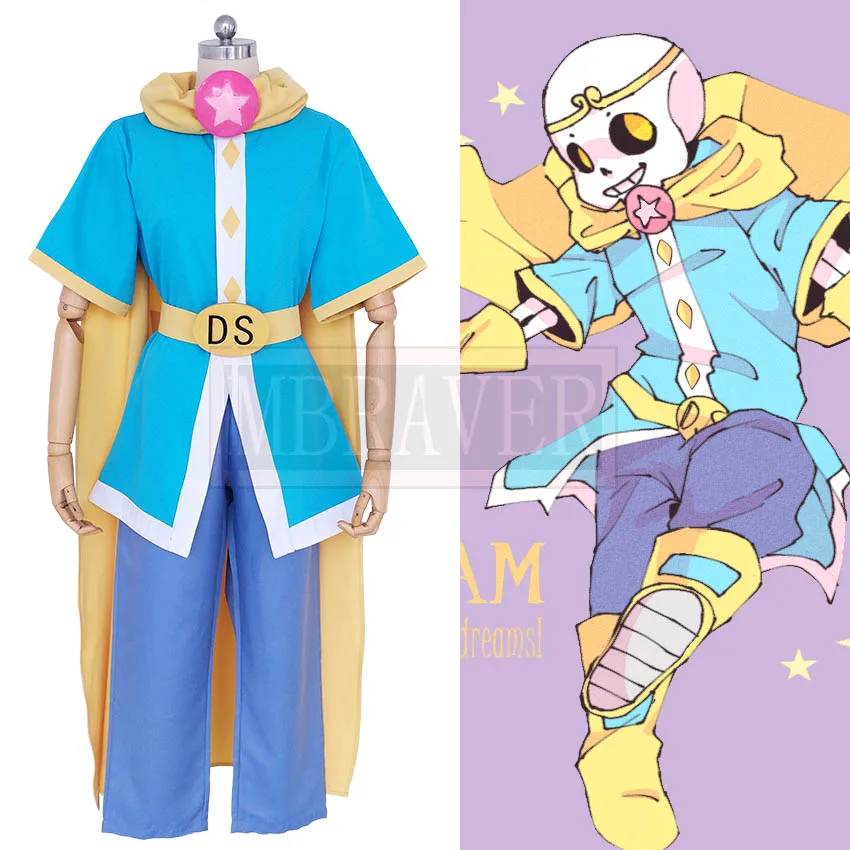 Undertale Dream!Sans Ink!Sans Blue Brown Cosplay Costumes