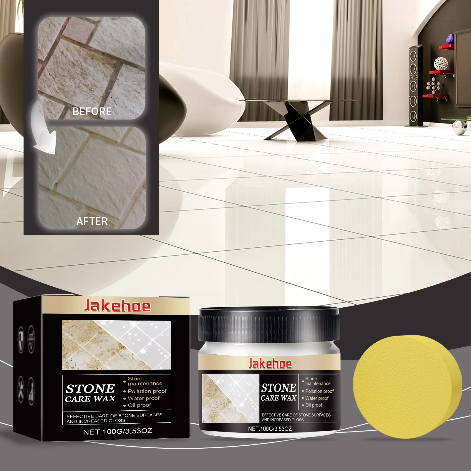Diamond polishing paste Stone polishing paste Polishing refurbished stone furniture paint care brightener tile repair