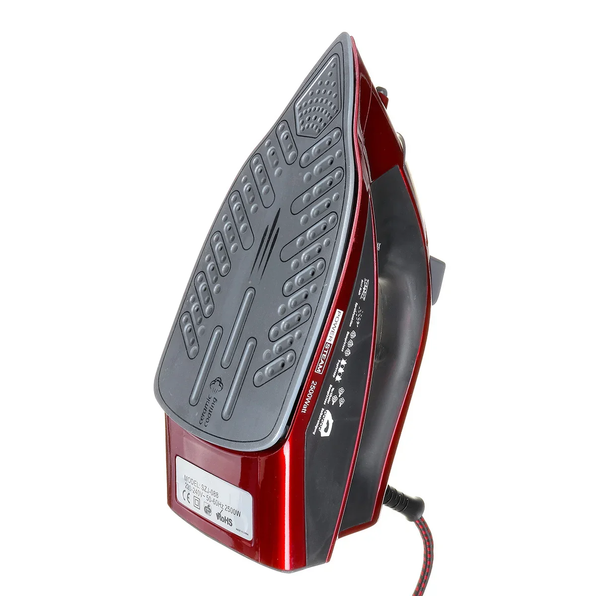 220V 2500W Electric Steam Iron for Travel Home Garment Steam Generator 4 Speed Clothes Ironing Steamer Coated Plate 5