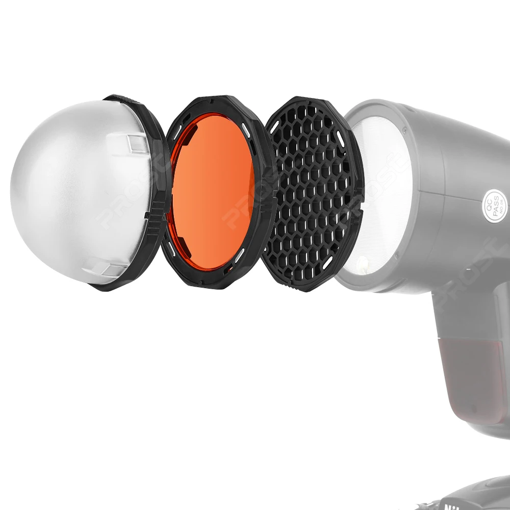 Kit Accessori Godox AK-R1 Per Flash Testa Rotonda - Compatibile Con H200R, V1, AD200, AD100Pro Per Effetti Luce Creativi