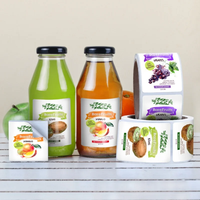 

Customized productCustom Label Printing Pvc Pet Sticker Bottle Waterproof Self-Adhesived Food label sticker