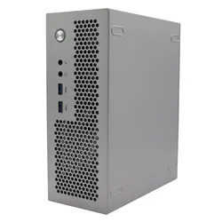Sleek Black and Silver Mini ITX Gaming PC Chassis with USB3.0 (Silver)
