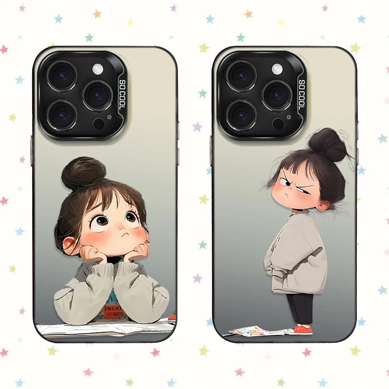 Lovely Angry Little Girl Phone Case Cover