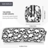 Cool Pencil Case Skeleton  Bag Skulls Print School  Cases Students Square Custom DIY Stationery Organizer 4