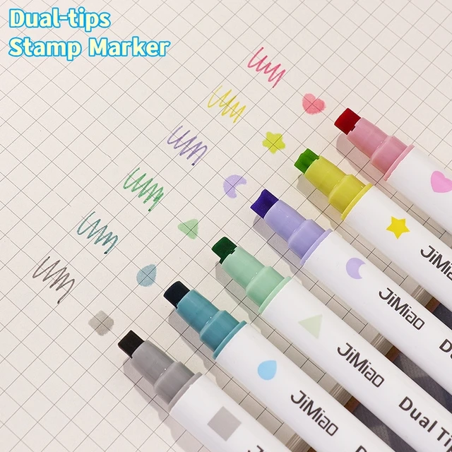 MM Erasable Dual End Markers 6pc