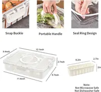 Snackle  Charcuterie Container, Divided Serving Tray with Lid, Fruit  Containers for Fridge, Portable Snack Platters, Veggie Tra 2