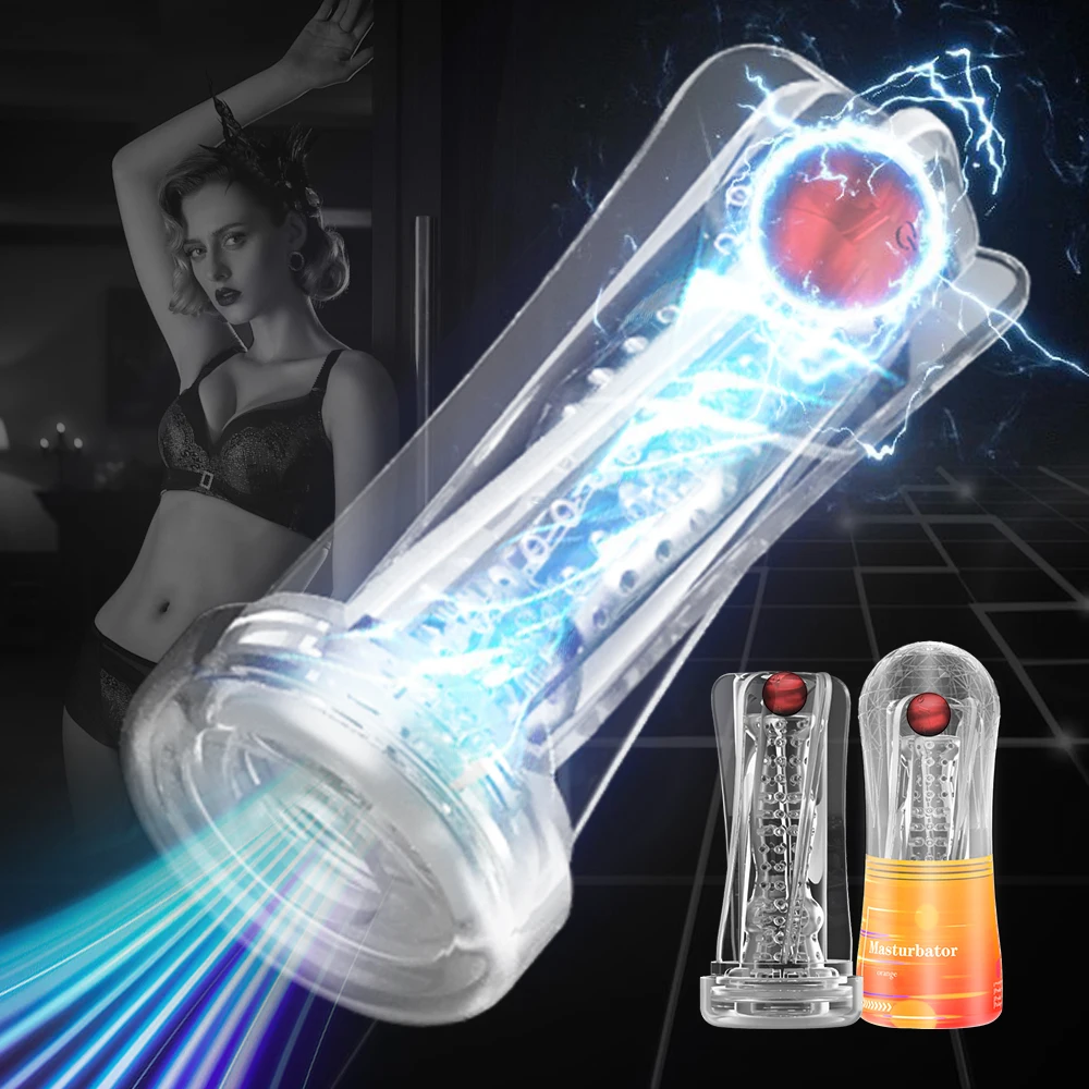 Silicone Masturbazione Tazza Esercizio di resistenza Vibrazione Masturbatore maschile Figa tascabile Giocattoli del sesso per uomini adulti_voghion.com