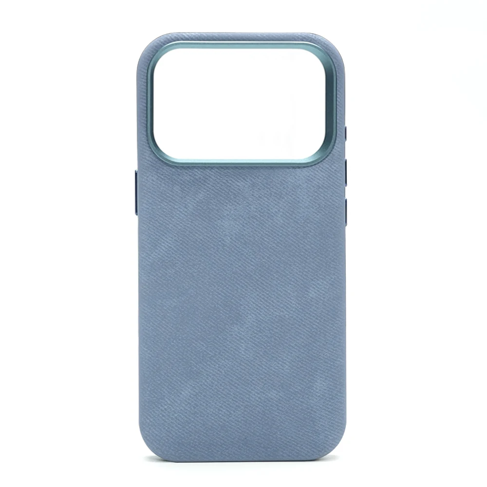 Luxury Shockproof Magnetic Fiber Leather Case with MagSafe Wireless Charging Compatibility