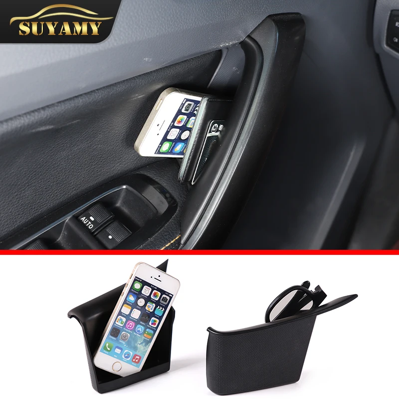 

Car Interior Front Door Side Storage Box Glove Organizer Phone Container Case For Ford Ranger 2015-2022 Accessories