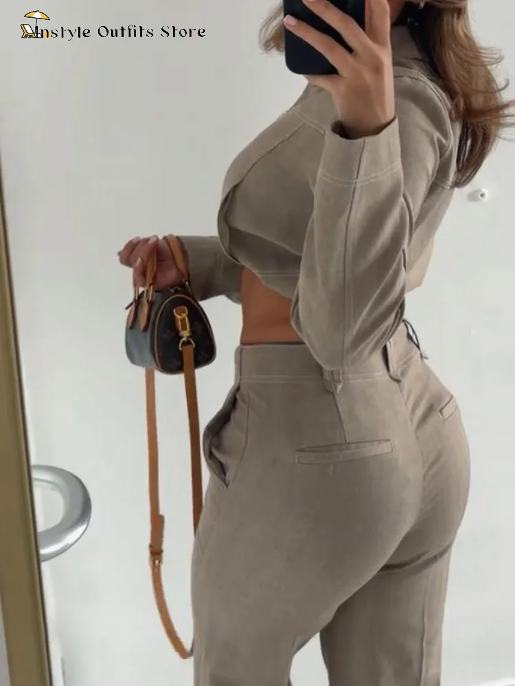 بناطيل كاجوال مجموعة النساء القطن الكتان التلبيب س...