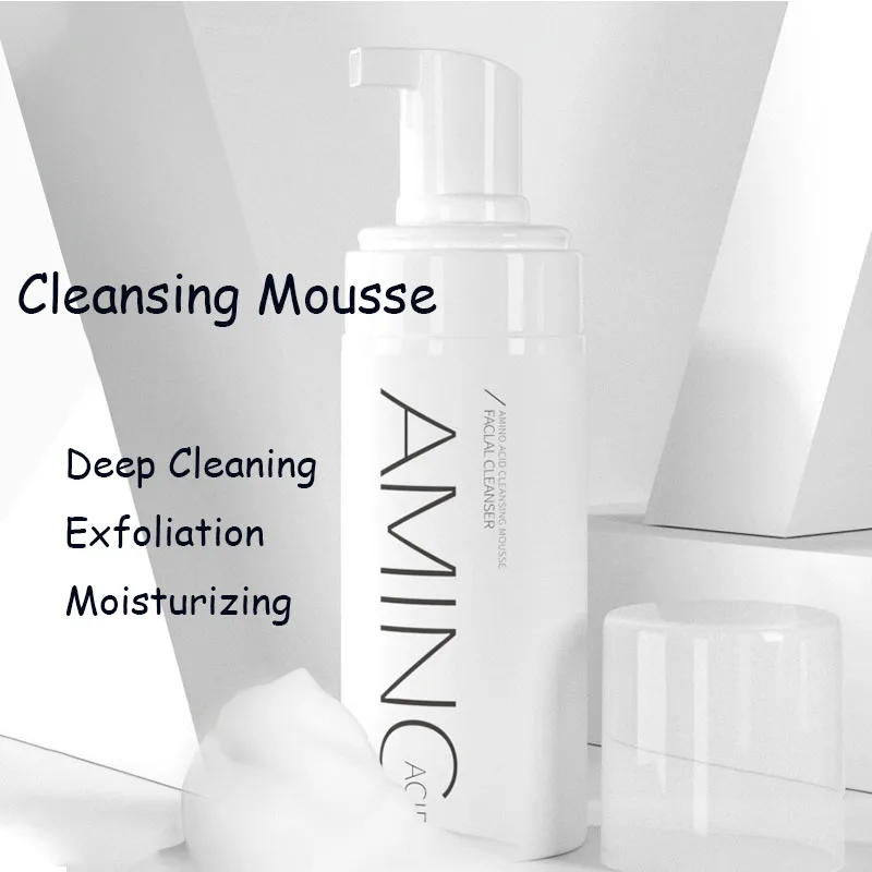 

Cleansing Mousse Amino Acid Deep Cleansing Exfoliating Pores Silky Moisturizing Moisturizing Cleanser Facial Skin Care Products