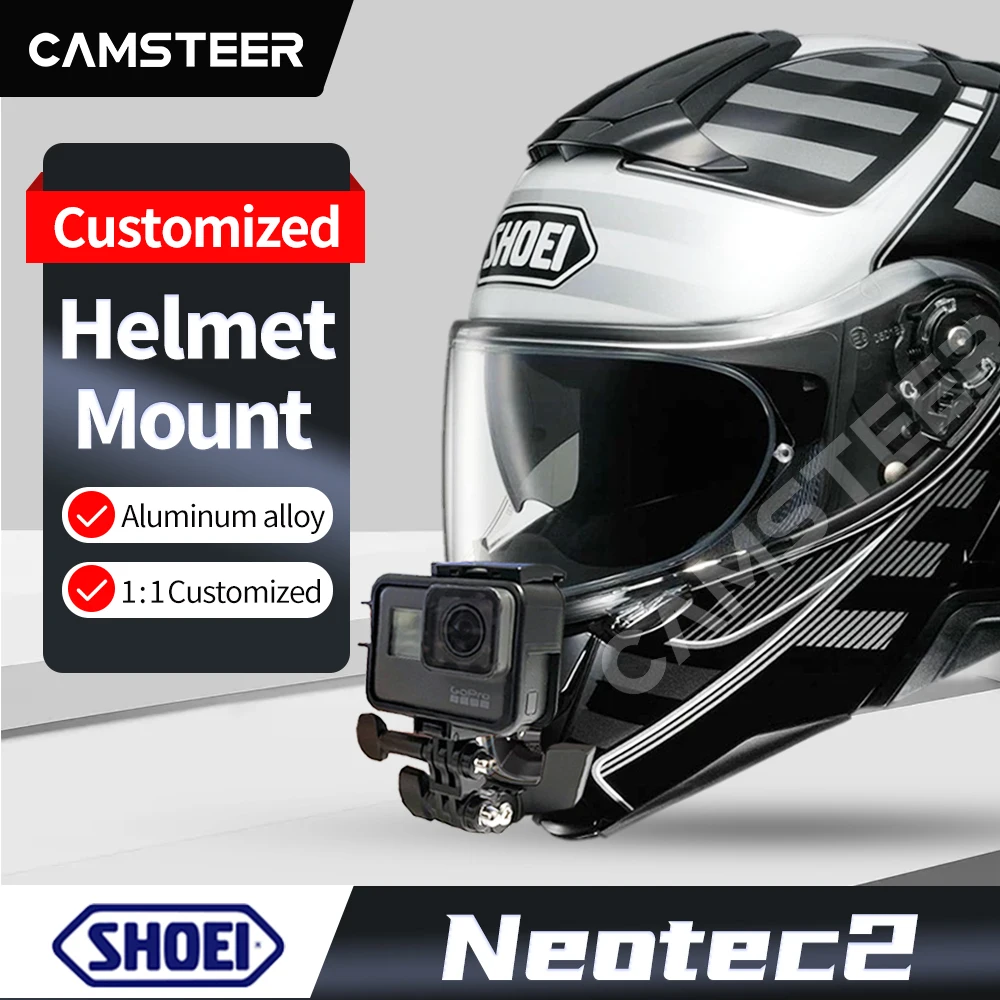 Shoei Neotec 2 Customized Motorcycle Helmet Chin Mount for GoPro hero11 10 Insta360 One X3 X2 Rs DJI Action Camera Accessories