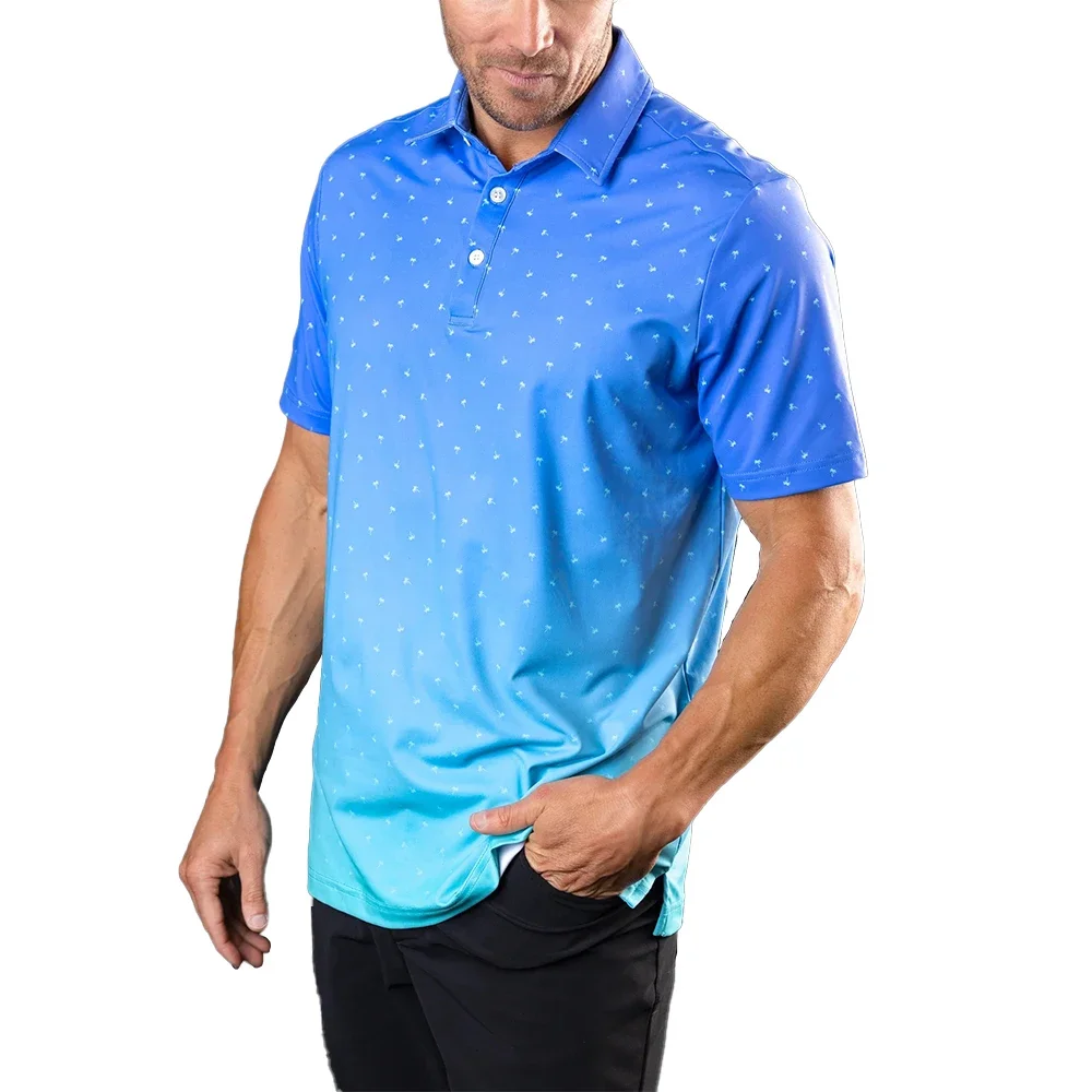 

Zomerpoloshirts Heren T-Shirt Bedrukt Golftennispoloshirts Casual Ademende Jersey Tops Met Korte Mouwen En Sportkleding