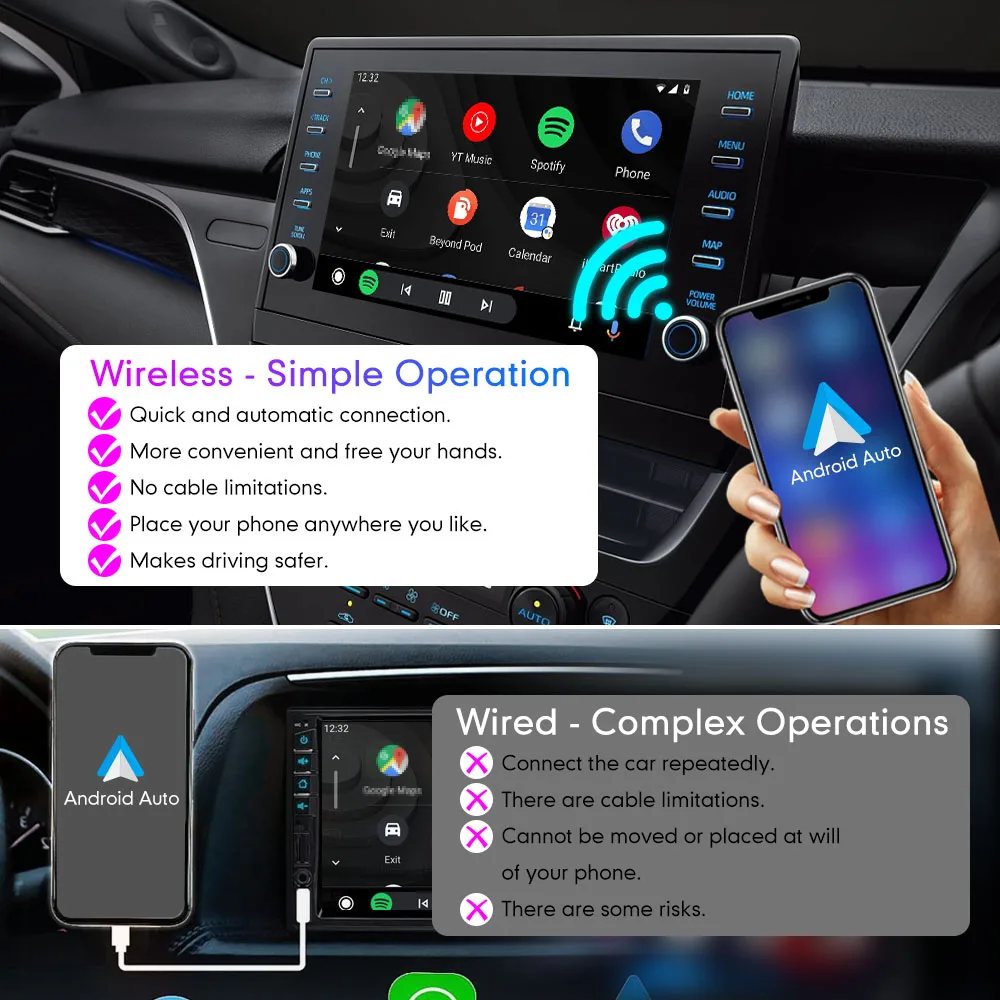 For CarPlay Android Auto USB Dongle Wired Adapter with Mic Input for  Android4.2 Car Navigation Multimedia Player Interconnection - AliExpress