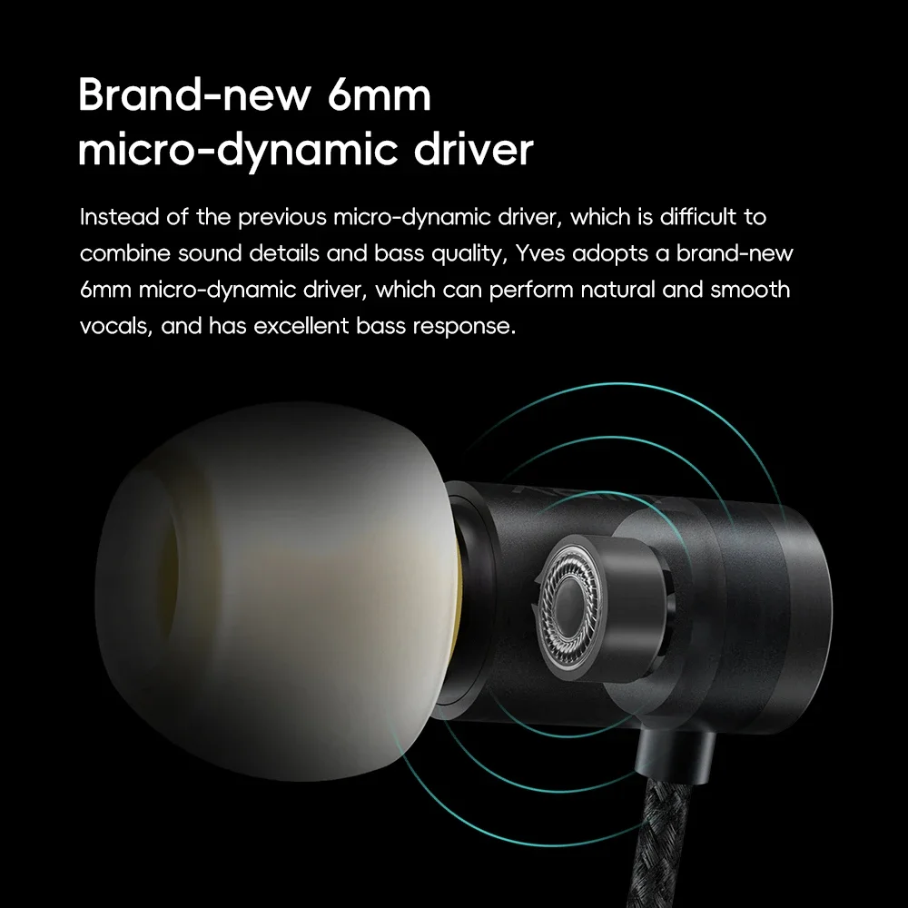 Titanium Plated Micro Dynamic HiFi Earphones with Noise Isolation