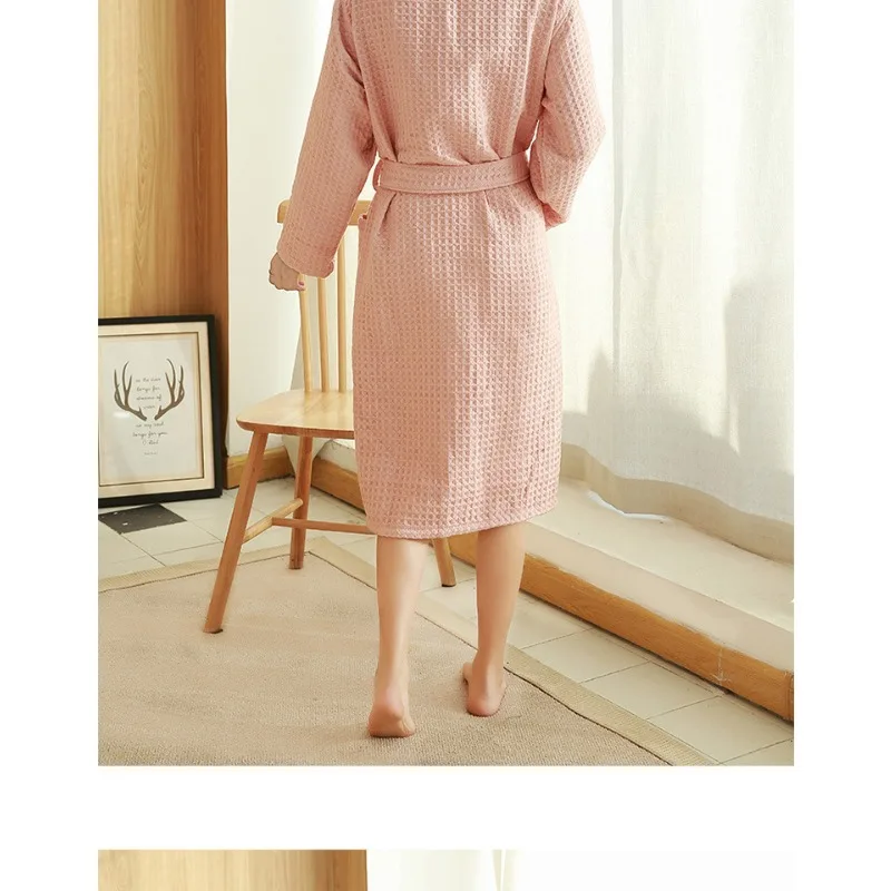 رداء حمام نسائي من القطن الخالص ، منشفة طويلة ماصة...