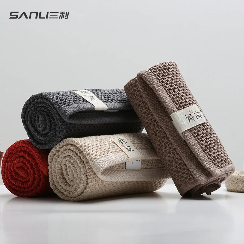 

Waffle Cotton towel High quality Hotel Blanket Bathroom Shower Hand towel Soft quick absorbent dry home sports Bath towel set