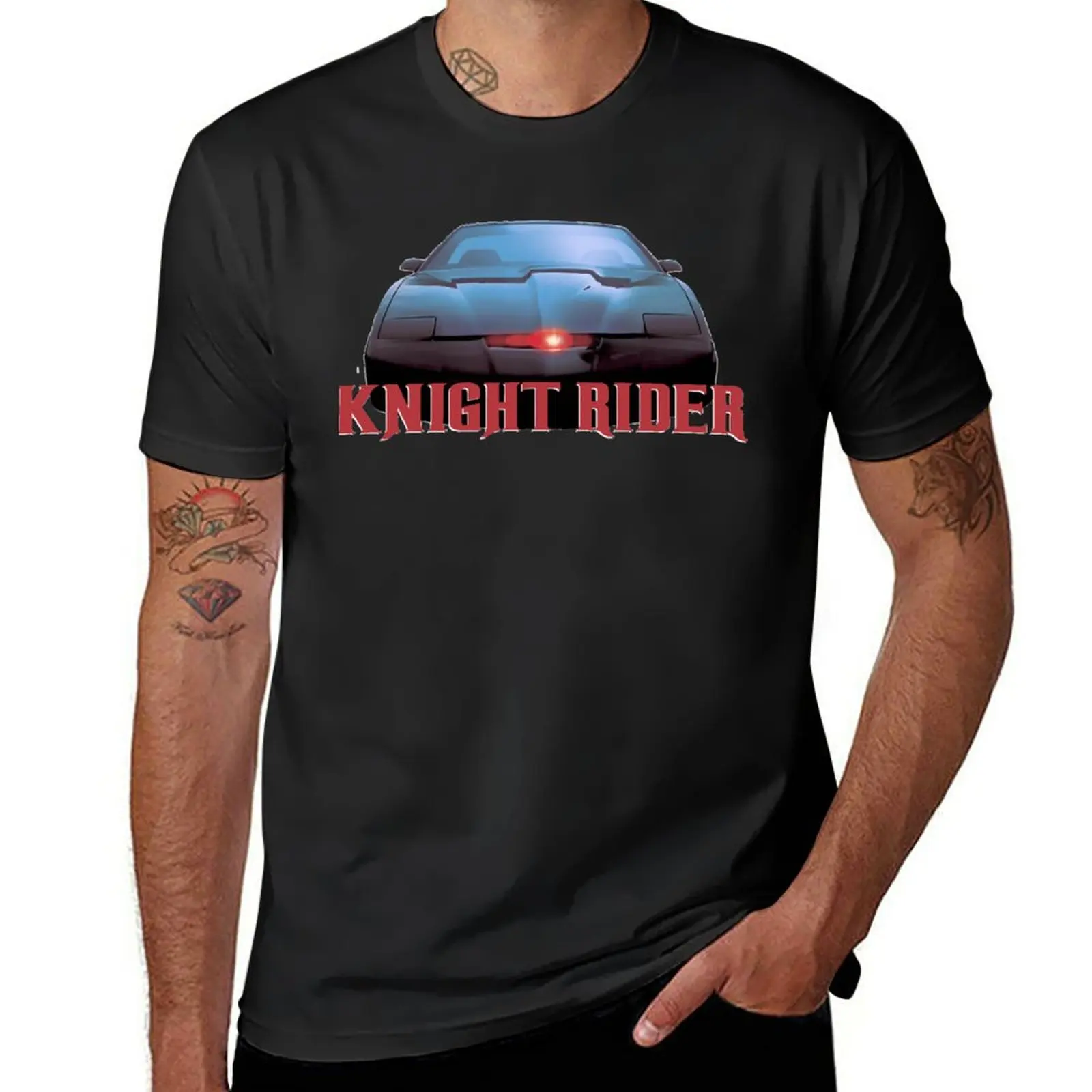 

New KITT Knight Rider T-Shirt Aesthetic clothing hippie clothes plain white t shirts men