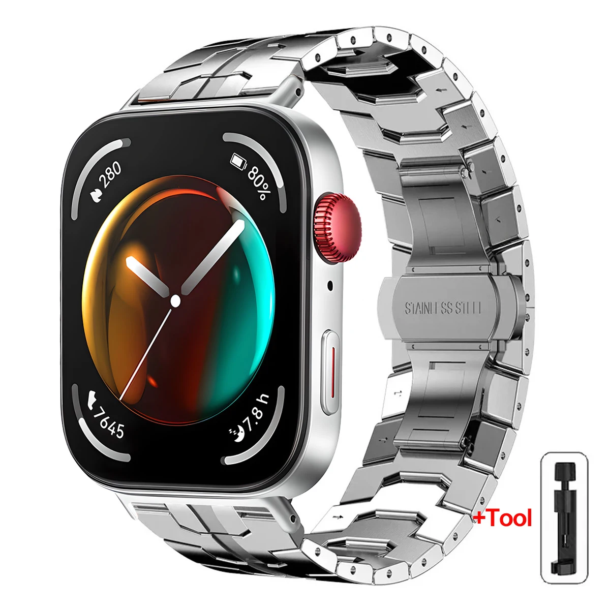 Stainless Steel Adjustable Metal Strap Bracelet