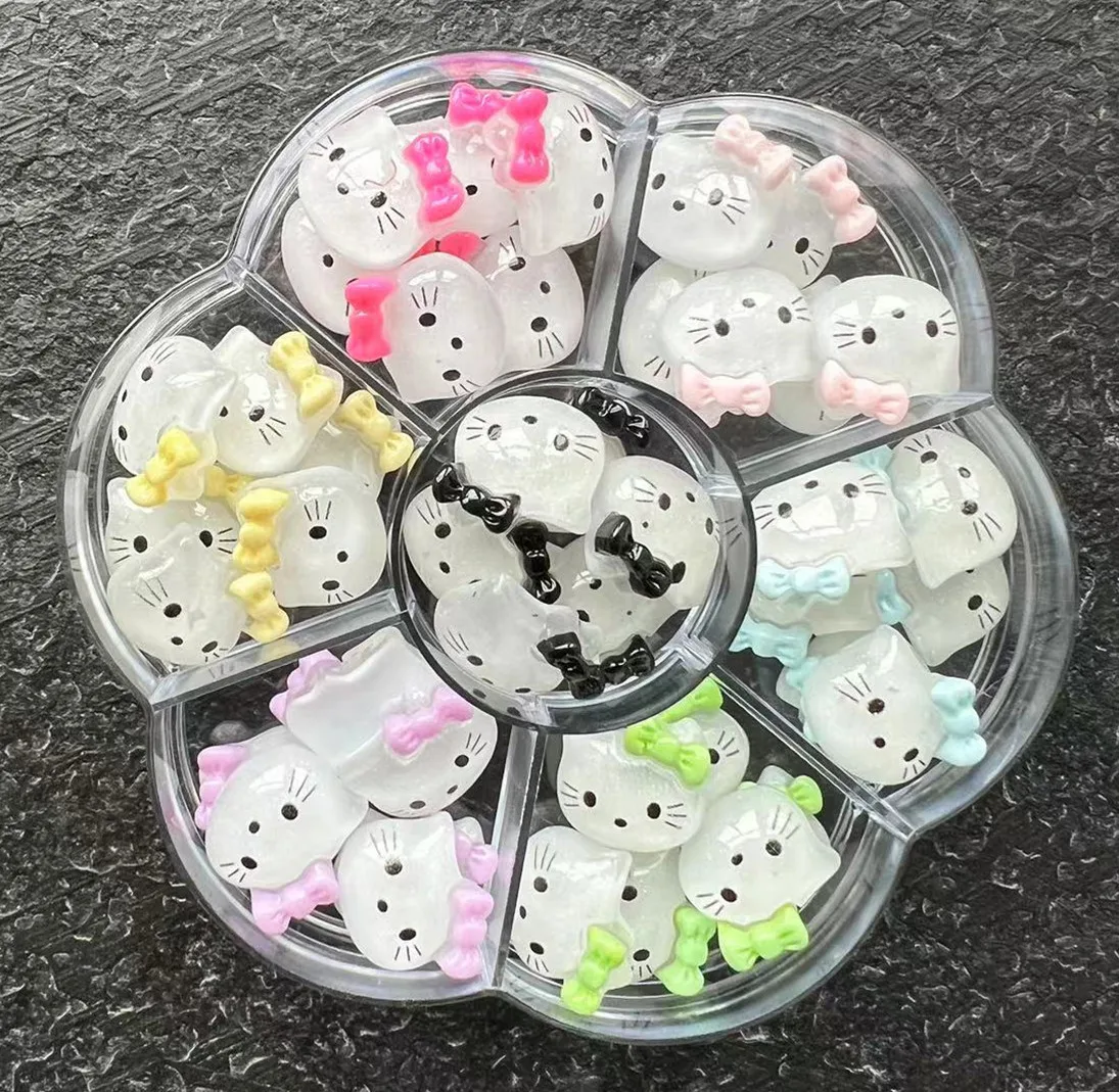 Oversized Hello Kitty Nail Charms Kit Kawaii Flatback Resin