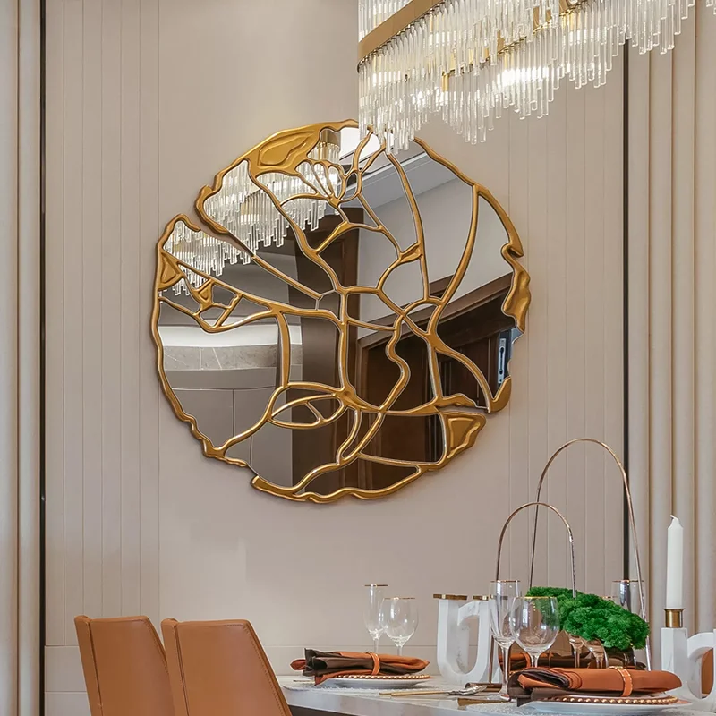 

Luxury Wall Decorative Mirrors Creative Irregular Nordic Decorative Mirrors Living Room Large Specchio Bedroom Decoration WZ50DM