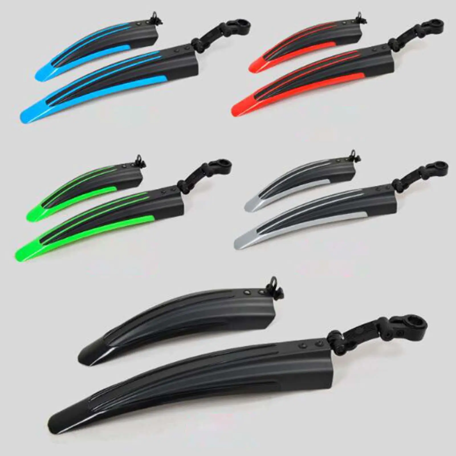 Bicycle Fenders Sets Cycling Tire Mud Guard for Road Bike Riding Accessories Portable Durable Adjustable Bike Mudguard Mudflap