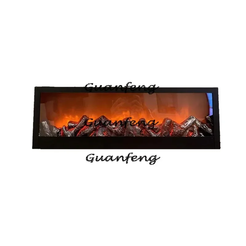 Simulated Fireplaces Home Living Room TV Cabinet Fireplace Flame Lamp Fake Firewood Flame Desktop Decoration Ambient Light
