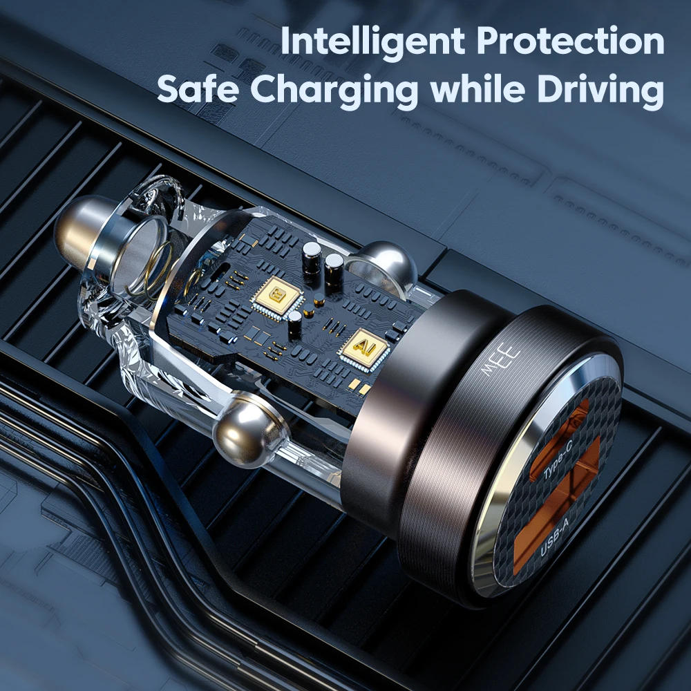 Caricabatteria da auto USB Toocki PD 33W ricarica rapida per iPhone 15 14 13 12 11 ProMax Samsung Huawei Xiaomi POCO caricatore trasparente di tipo C - Image 6