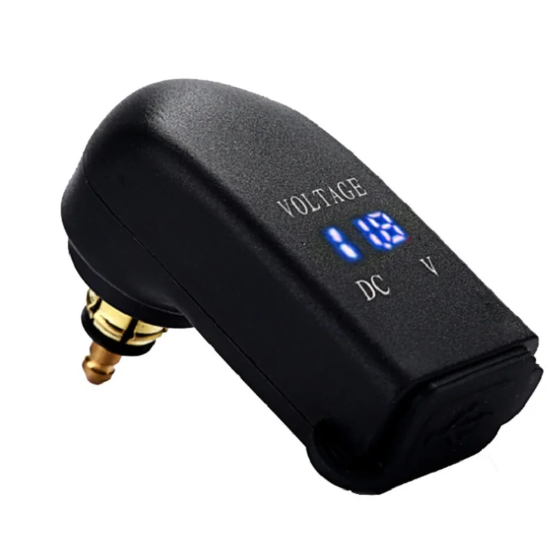 

For BMW Motorcycle Charger 4.8A Dual USB Motorcycle Charger For DIN Socket To USB Adapter Voltmeter with Usb Charger