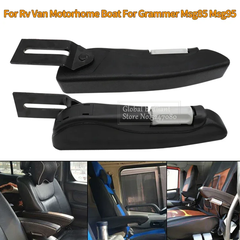 Coussin Confort Conduite Accoudoir Universel Siège Voiture Dasing - Réglable, Noir | Pour Camping-Car, Van, Voiture Kit Renovation Phare Voiture