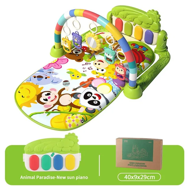 Multifunctional Children Fitness Frame Baby Floor Mat Educational Mat Crawling Blanket Infant Play Rug  Gym Crawling Game Gift 1