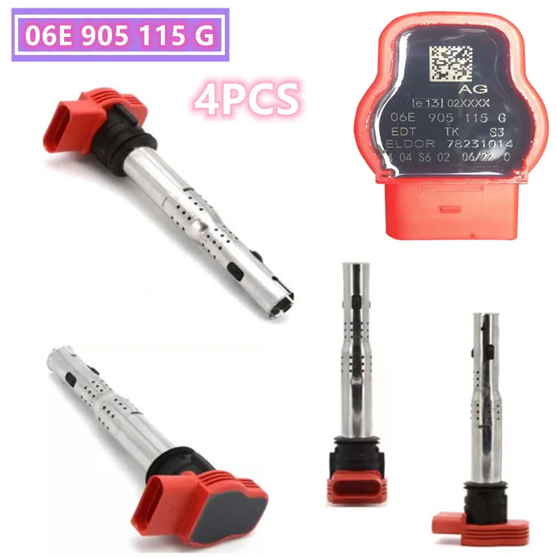 4pcs Car Ignition Coil For Vw Jetta Golf Passat Tiguan Cc For Audi A3/4/5/6/7/8 Tt Q3/5 R8 Oem