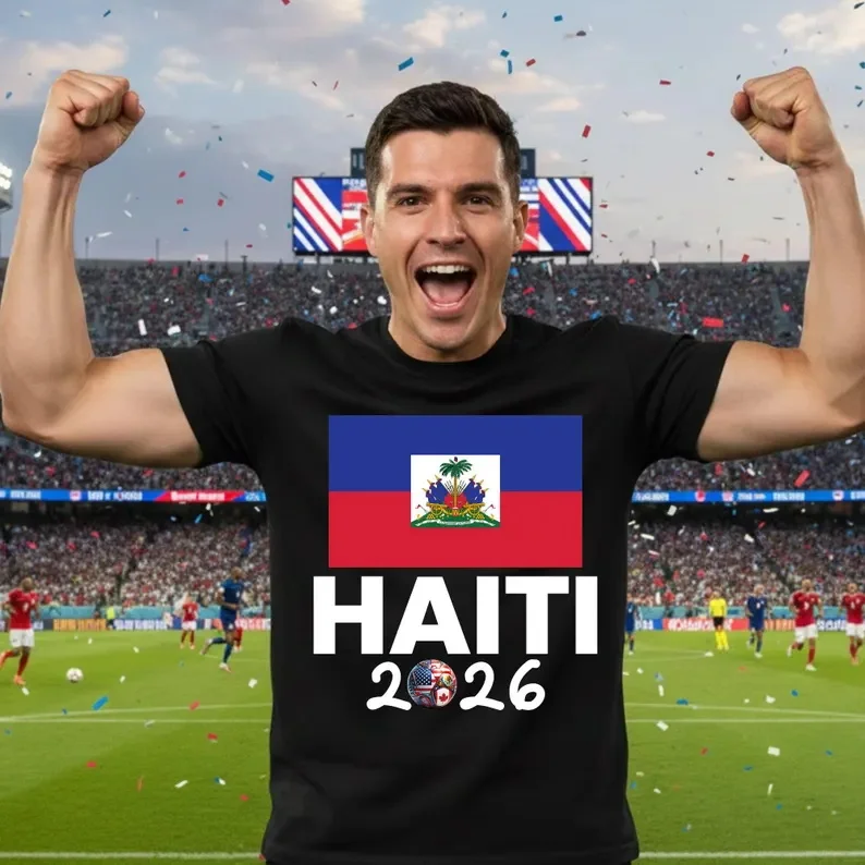Haiti Shirt 2026 Soccer Fan Tee shirt Haitian Football Lover Gift Men Women Kids Apparel Soccer Player Top - Image 2