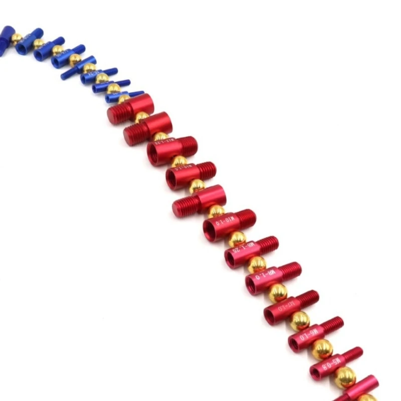 Nut and Thread Checker Detachable Nut and Size Gauge Thread Identifier Male/Female Gauge Thread Gauge Screw Gauge