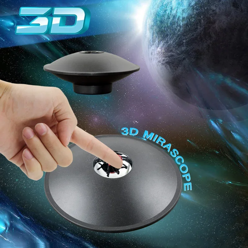 3D Magic Mirror Illusion Creator Mirage Black Hologram Maker Parabolic Reflector for Children Education Science Fun Play Toys
