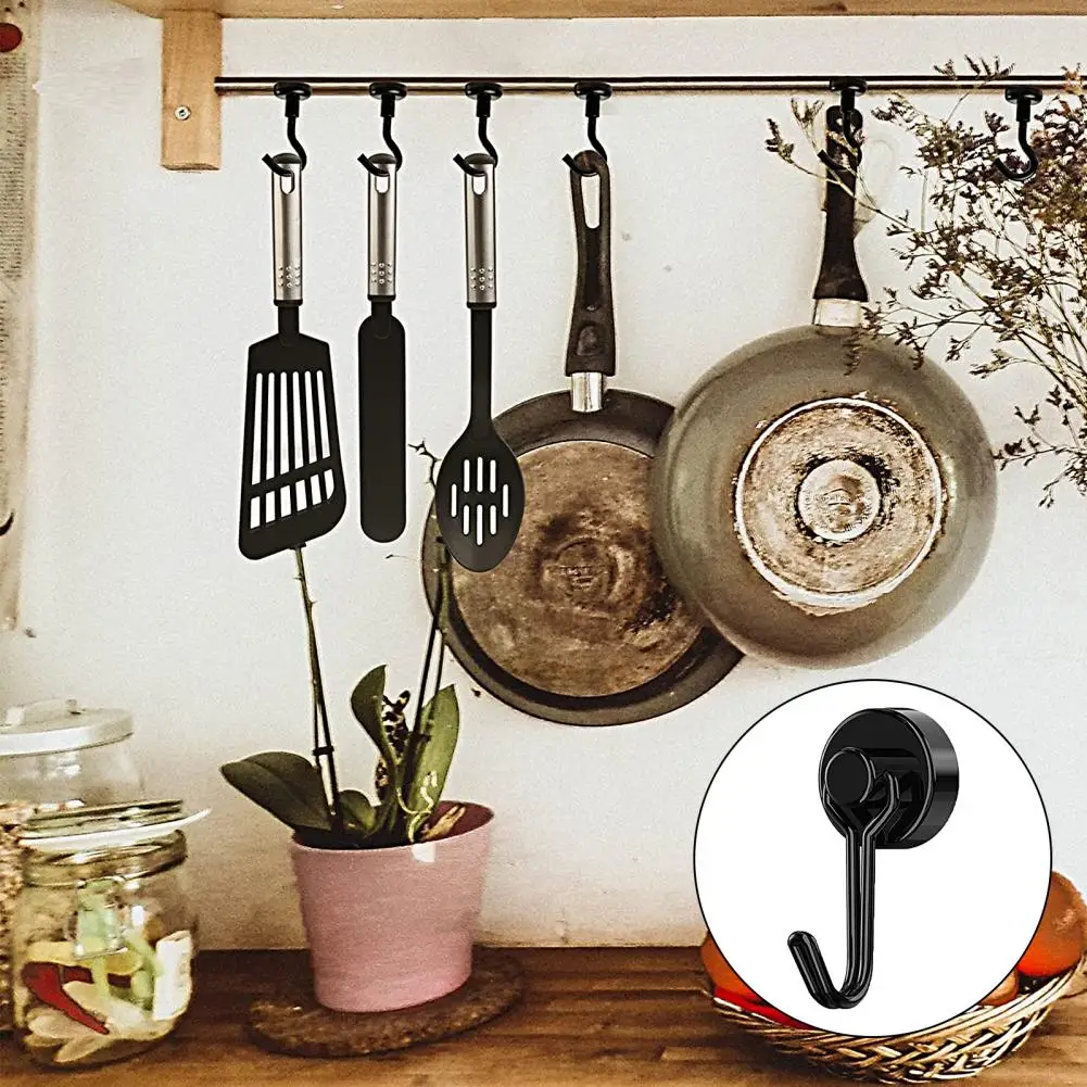 

Fridge Magnetic Hook Practical Rotatable Heavy Duty Kitchen Grill Seamless 8Kg Pull Magnets Hooks for Office