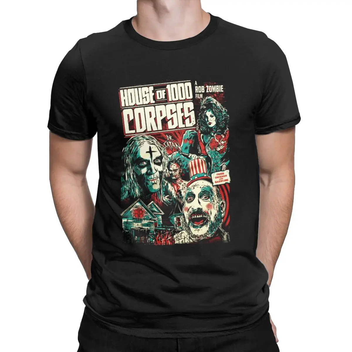 Vintage Captain Spaulding's Murder Ride T Shirt 2000s House of 1000 Corpses Rob Zombie Black 2XL