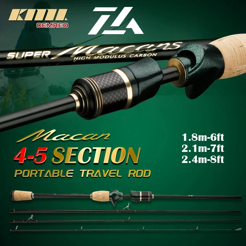 CEMREO-Carbon-Spinning-For-Fishing-Casting-Fishing-Rods-1-8m-2-1m-2-4m ...