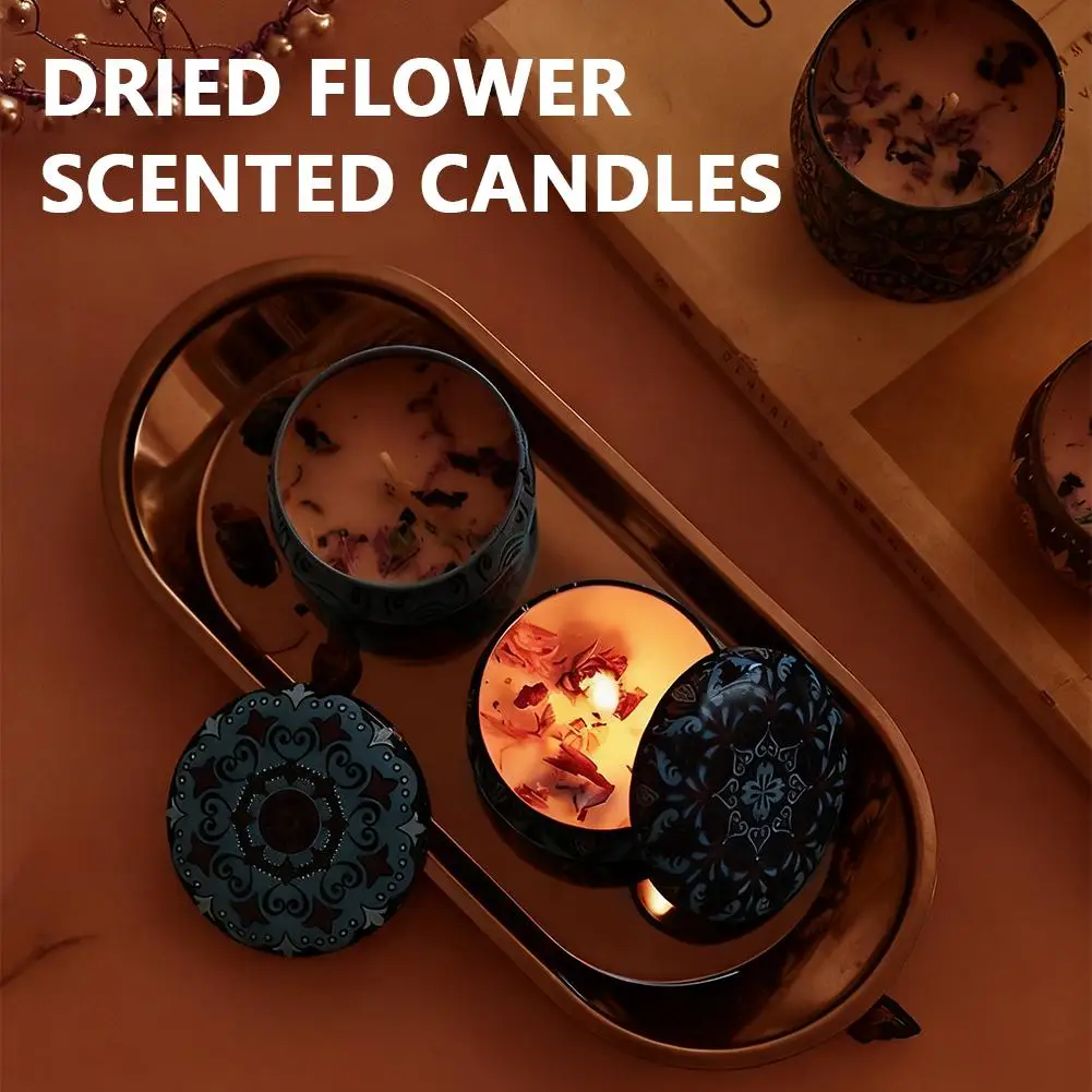 Vintage Scented Soy Wax Candle in Decorative Jar - Floral Fragrance for Weddings and Home Décor