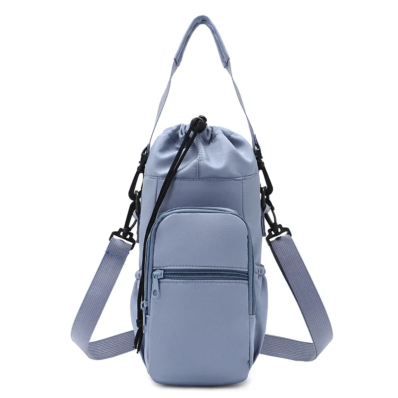 Insulated Portable Water Bottle Sling Bag with Strap - 40oz Capacity