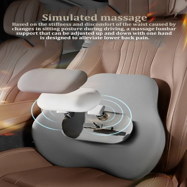 Driver Driving Pillow Car Seat Back Lumbar Support Headrest Neck Pillow  Massager Soft Pad Cushion Back Lower Pain - AliExpress