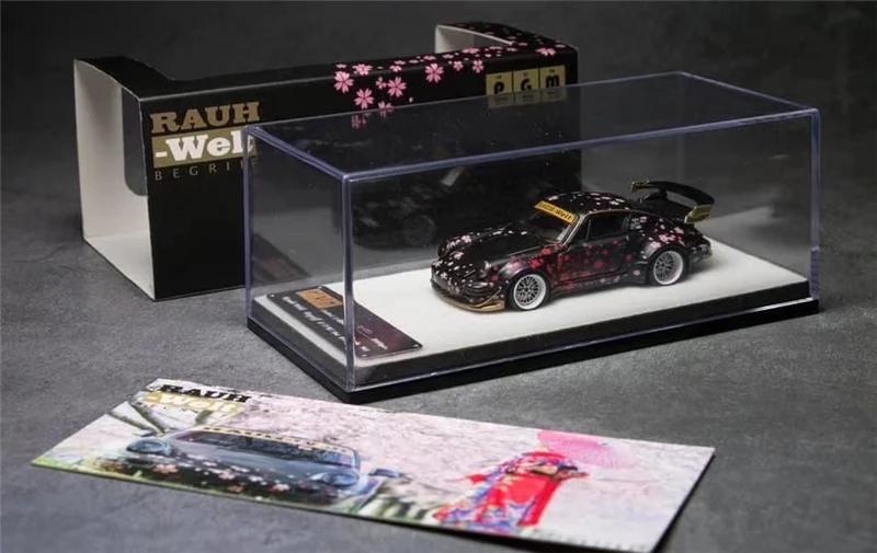 

Модель автомобиля PGM 1:64 RWB RAUH-рант Sakura Black