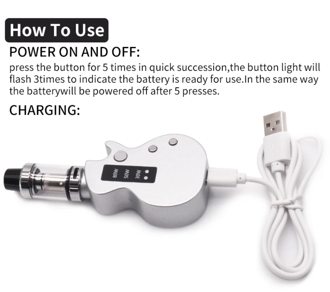 S98608e1dc1f246488096d3dd312110bbR-E savuke Vape kitara 80w Vape Pen Kit 2000mah sisäänrakennettu akkuava sOhmin 2 ml:n säiliö USB-ladattavat sumuttimen höyrystinsarjat E Zigarette Vape Gitarre 80w Vape Pen Kit 2000mah eingebaute Batterie 0,3 Ohm 2ml Tank USB wiederauf ladbar Zerstäuber Dampf Vaper Kits_S98608e1dc1f246488096d3dd312110bbR