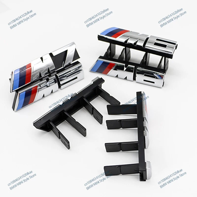 BMW M 로고 M1 M2 M3 M4 M5 M6 F39 F10 F30 G11 F48 G07 G86 G80 G60 E60 E46 G01 E84 E83용 3D 자동차 전면 그릴 배지 엠블럼 버클