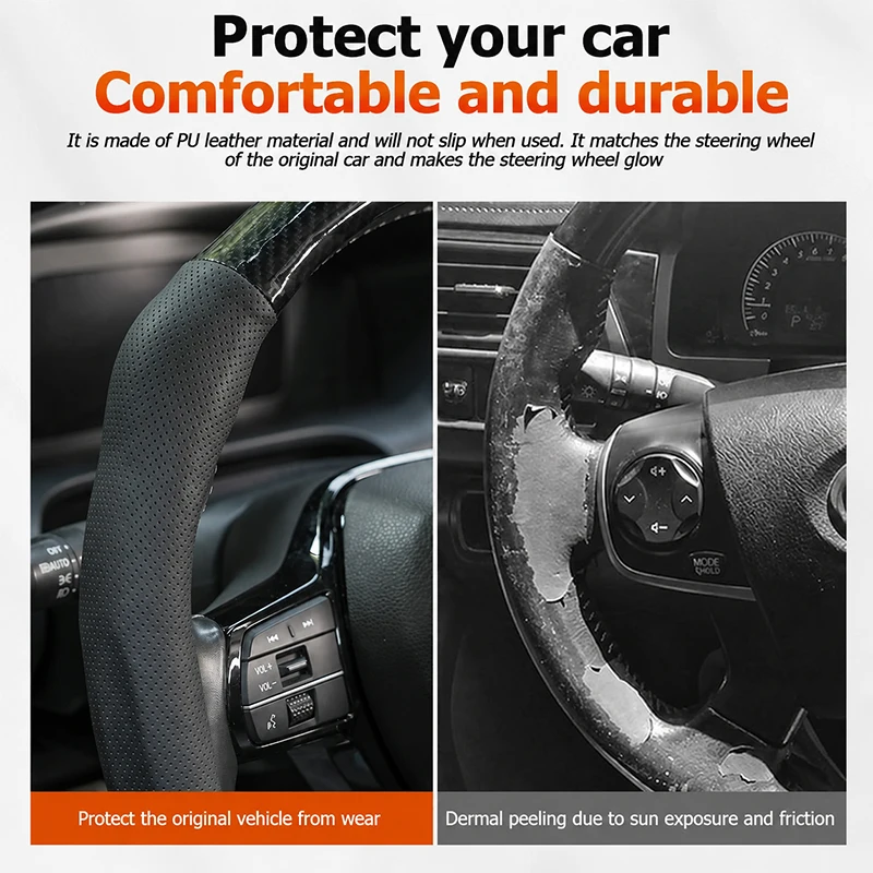 SEAMETAL Premium Anti-Slip Steering Wheel Protector