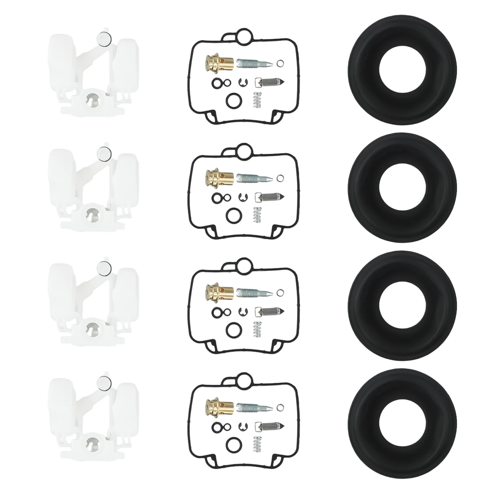 

Motorcycle Parts 4 Sets Carburetor Repair Kits Carburetor Float Diaphragm Motorcycle Parts Tool Quality Plastic