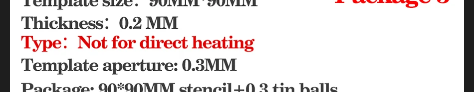Direct Heating 90*90mm 1PCS/Lot EMMC BGA169 BGA153 Stencil Template 0.3MM BGA Stencil