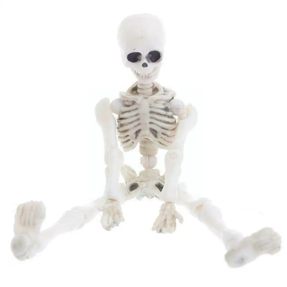 

Подвижная модель скелета 9 см, украшение для суставов, детская игрушка, череп, экшн-модель скелета, розыгрыш для взрослых, мини-детей, N1P0