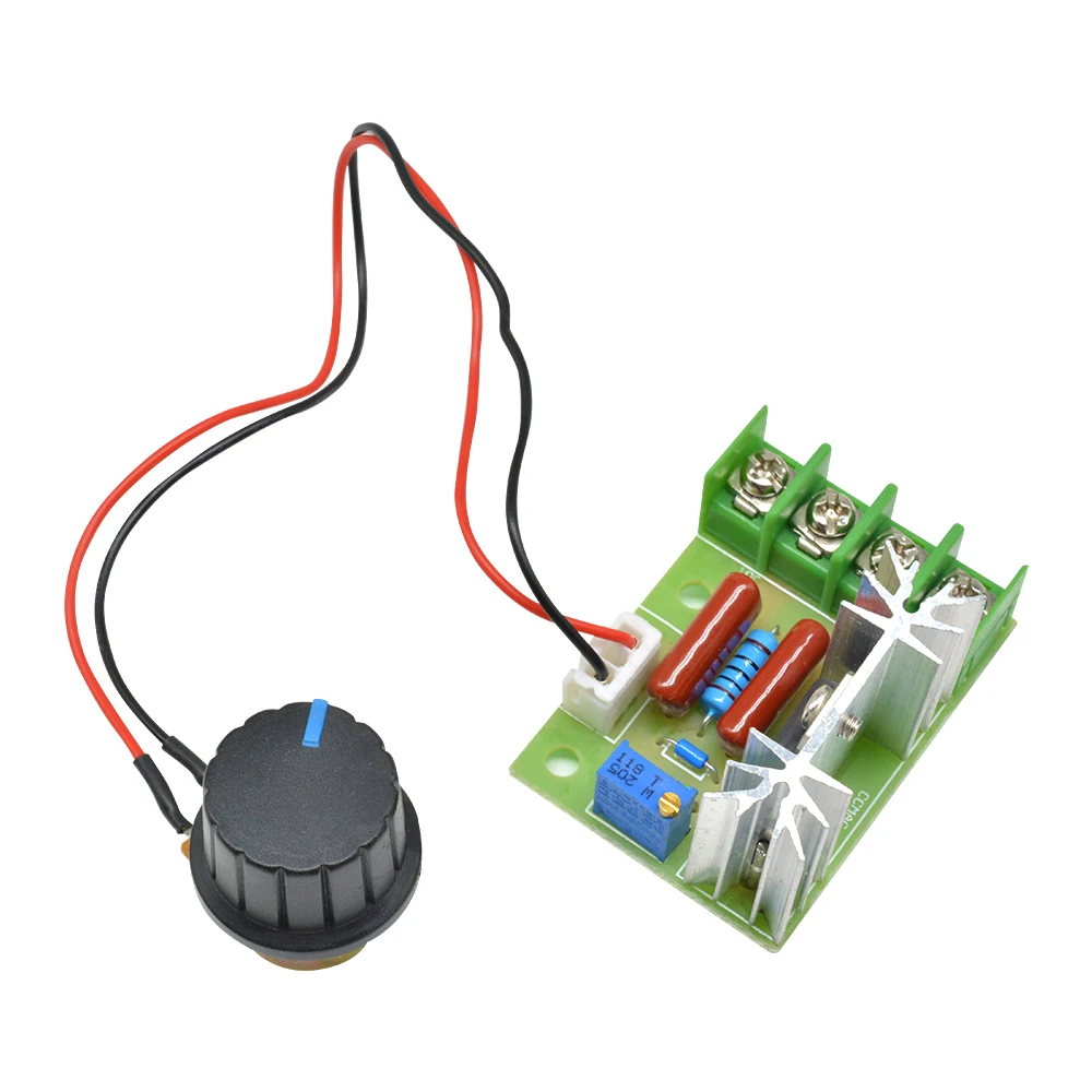 AC 50V-220V 2000W Motor Speed Controller SCR Voltage Regulator Dimming Dimmers Governor Module 110V
