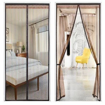 Strong Magnetic Screen Door Curtain Summer Anti-Mosquito Net Fly Insect Screen Mesh Automatic Closing Mesh Insect Fly Bug Screen